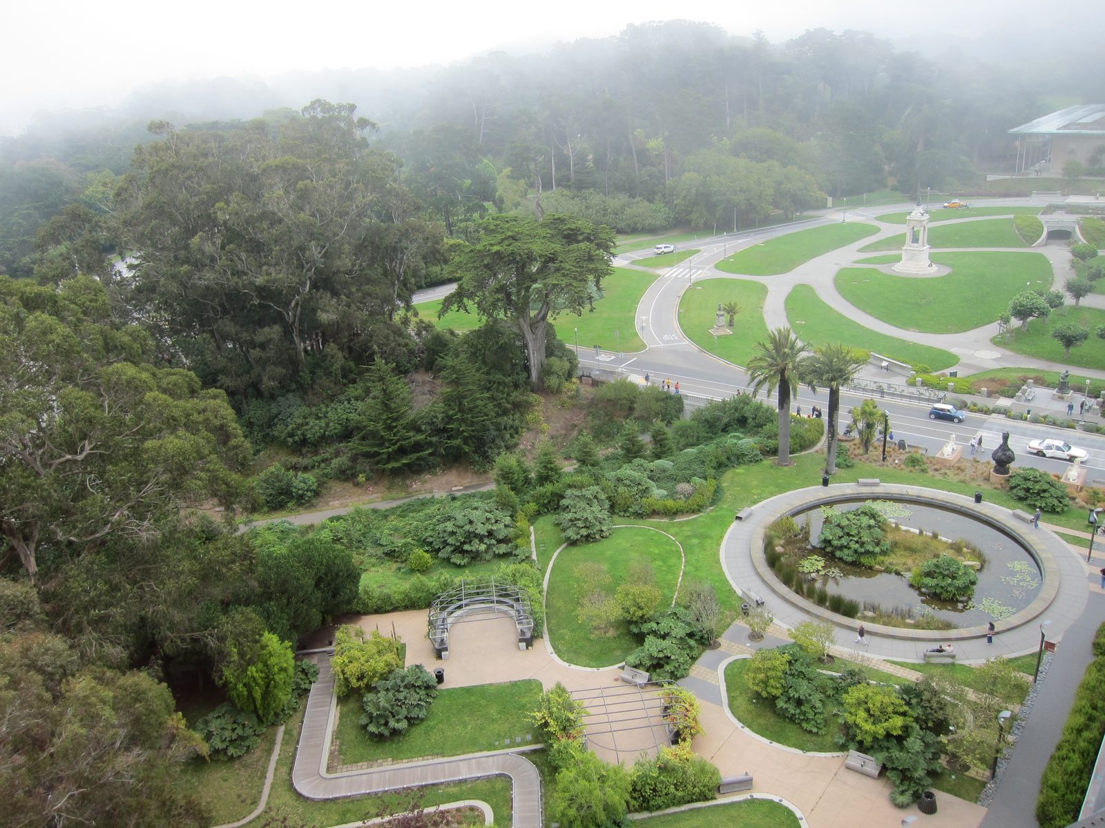 Move on to Sunday morning and the view from the tower atop the DeYoung museum.  The lush green...