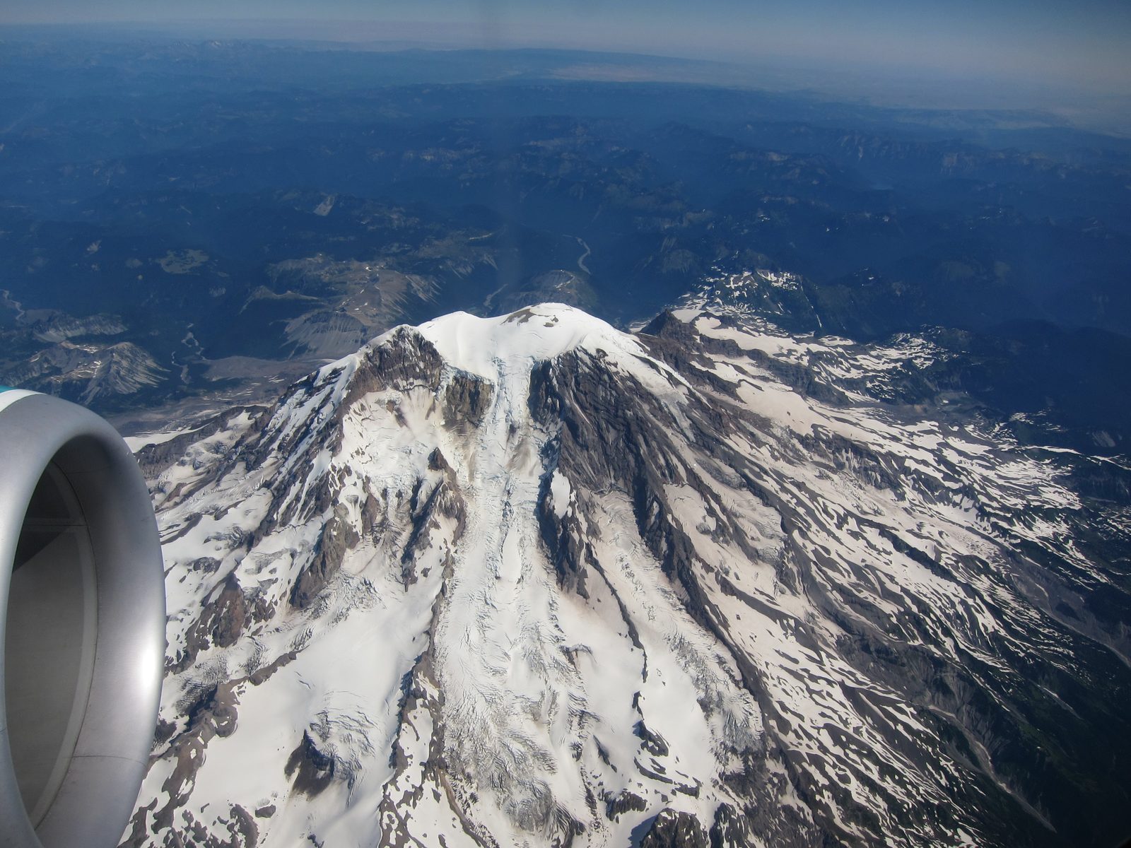 Looking back towards Rainier.