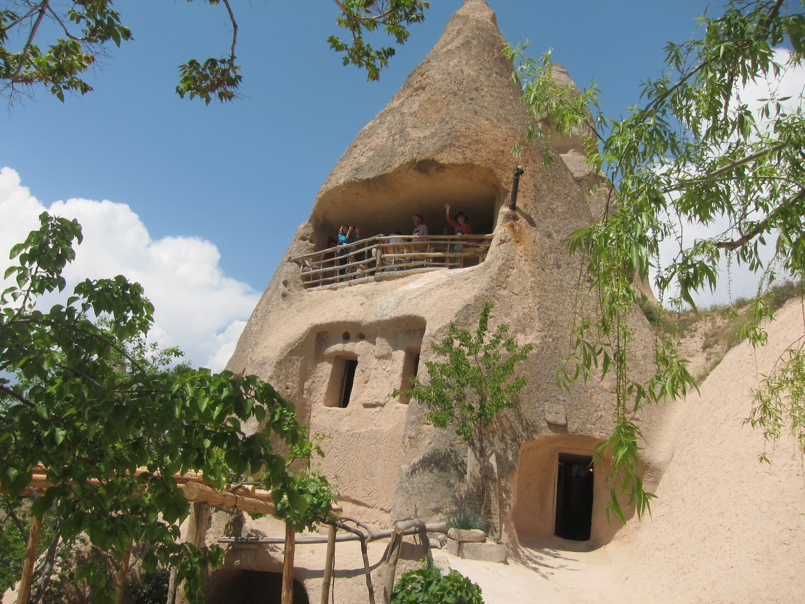 This is the cave dwelling where we had lunch.  Went in the door on the bottom right and then up...