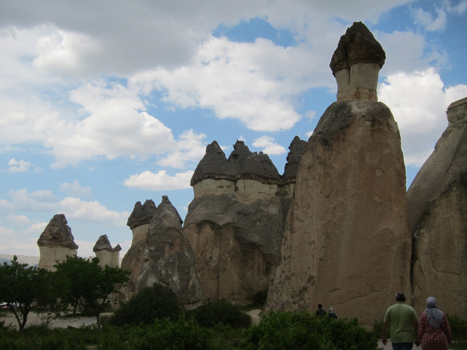 Some of these formations are referred to as "fairy chimneys"