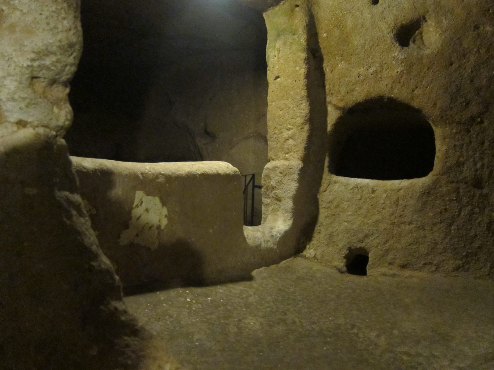The inside of one of the "cave towns" ... it went on and on.  Carol and I both begged off ... a...