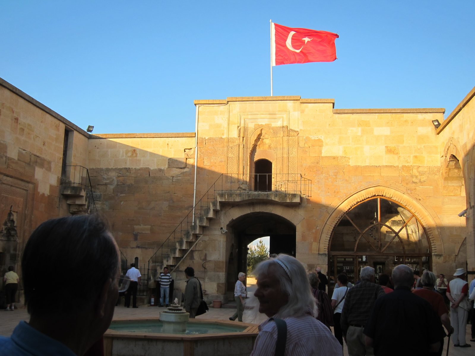 A caravanseray - a safe stop over night for caravans along the Silk Route.  Everything - people,...