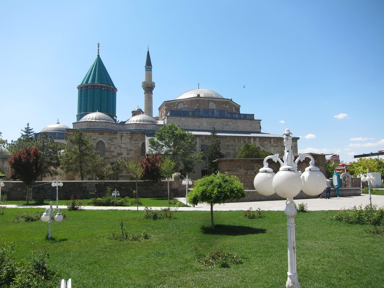 The building (not a mosque) dedicated to Rumi - the founder of Sufism - "the inner, mystical...