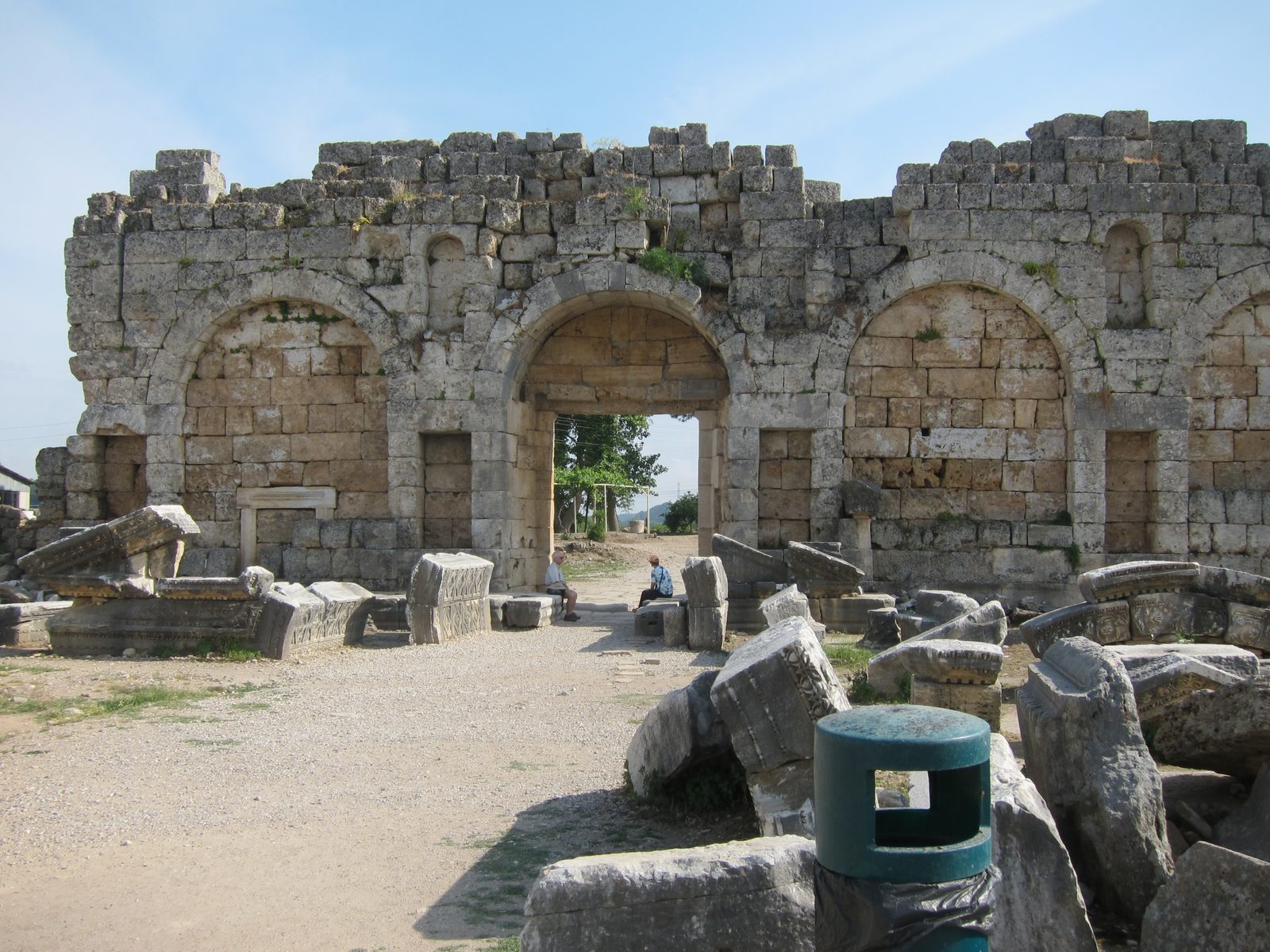 It was hard to tell if something like this, the gates to the city, have stood all this time, or...