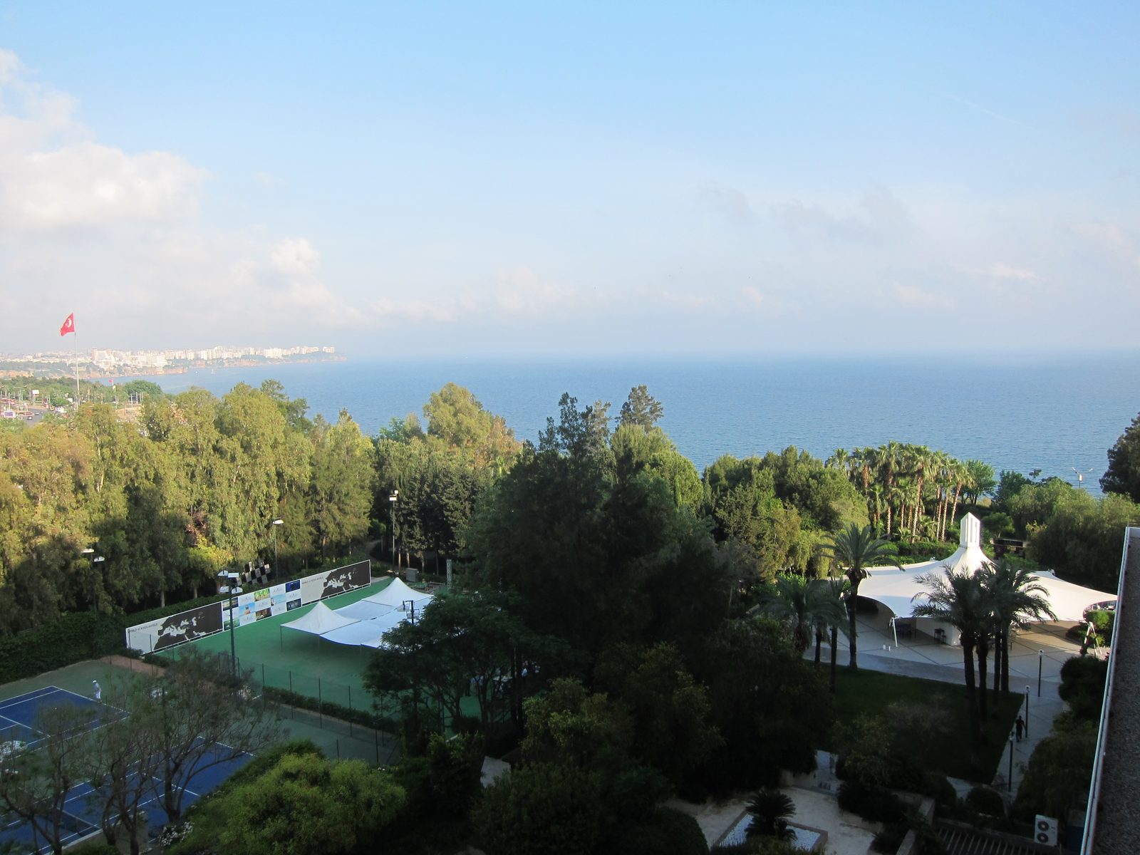This was the view of the Mediterranean from our room.