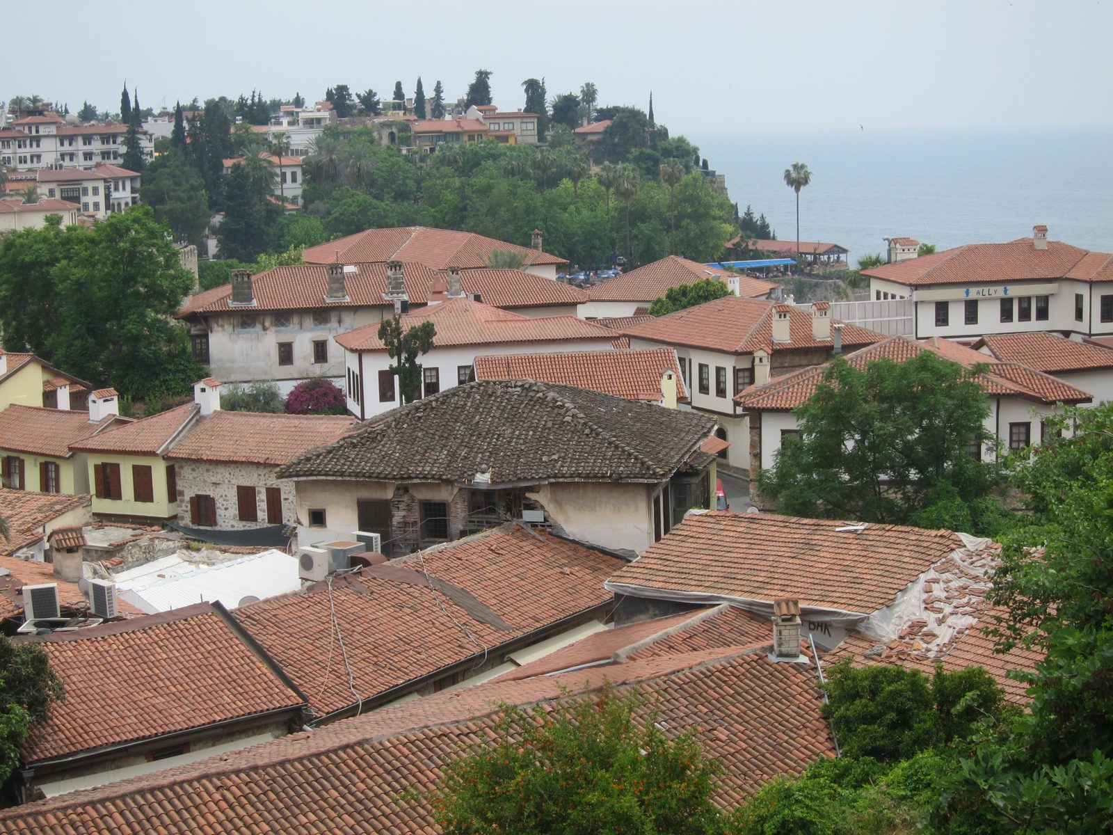 A view of "old town" in Antayla which leads down to the harbor.