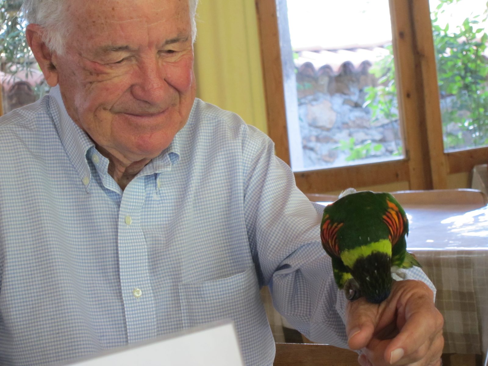 And then hopped off and landed on one of our tour mates - Paul who lives on the Stanford campus....