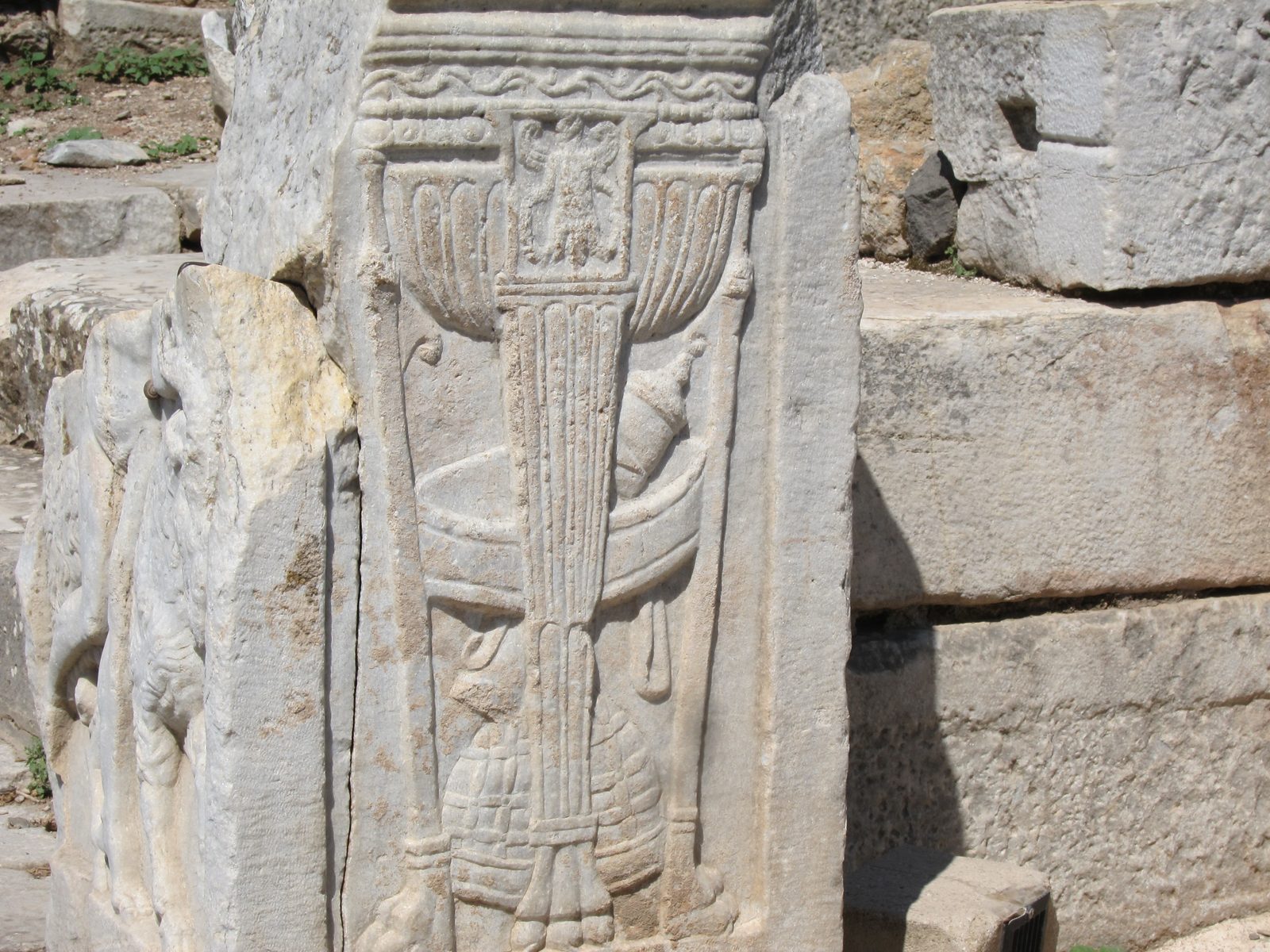 A lot of stone carving.  This one had a meaning which (I think) had something to do with...