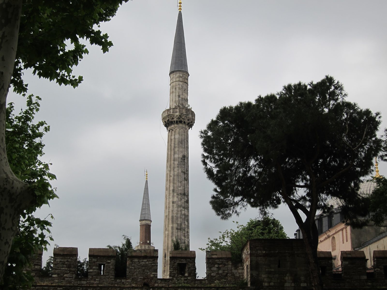 A graceful minaret spotted as we approached Istanbul