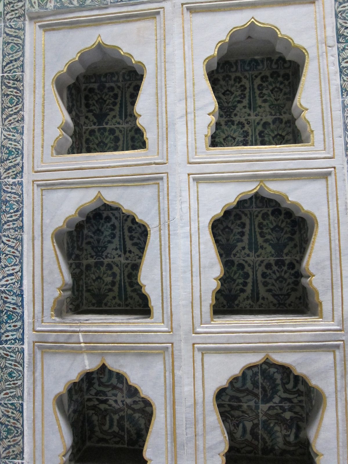 these niches were used for candles.