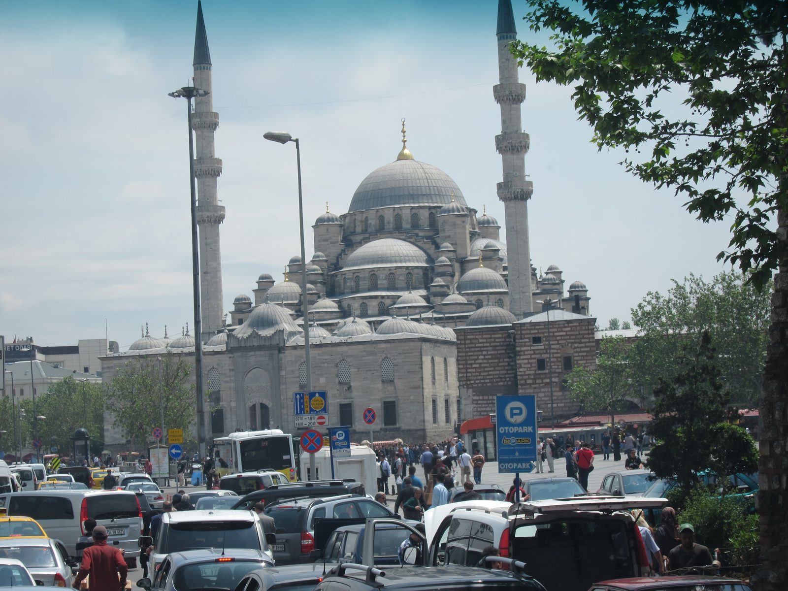 Our first sight of the Aya Sofia (Turkish for Hagia Sophia)