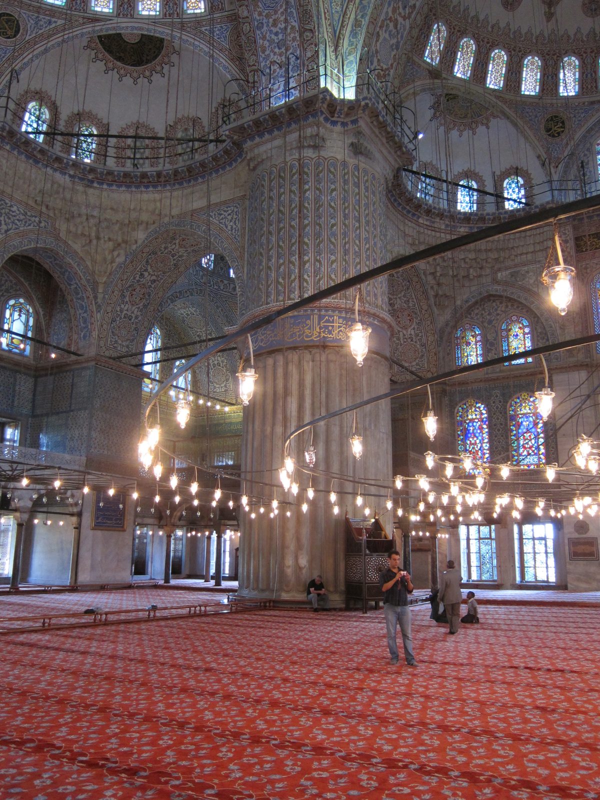 Definitely the Blue Mosque, despite the red carpet