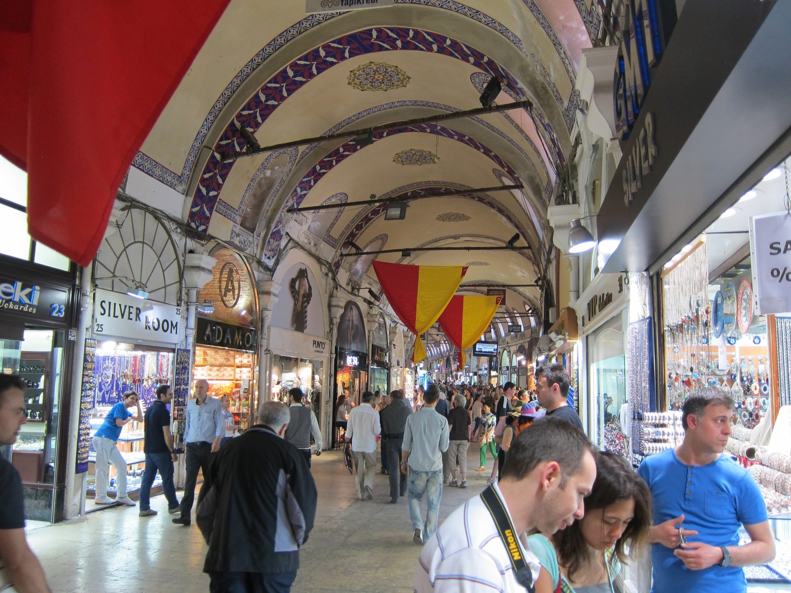 A scene in the Grand Bazaar - city's great shopping destination. 