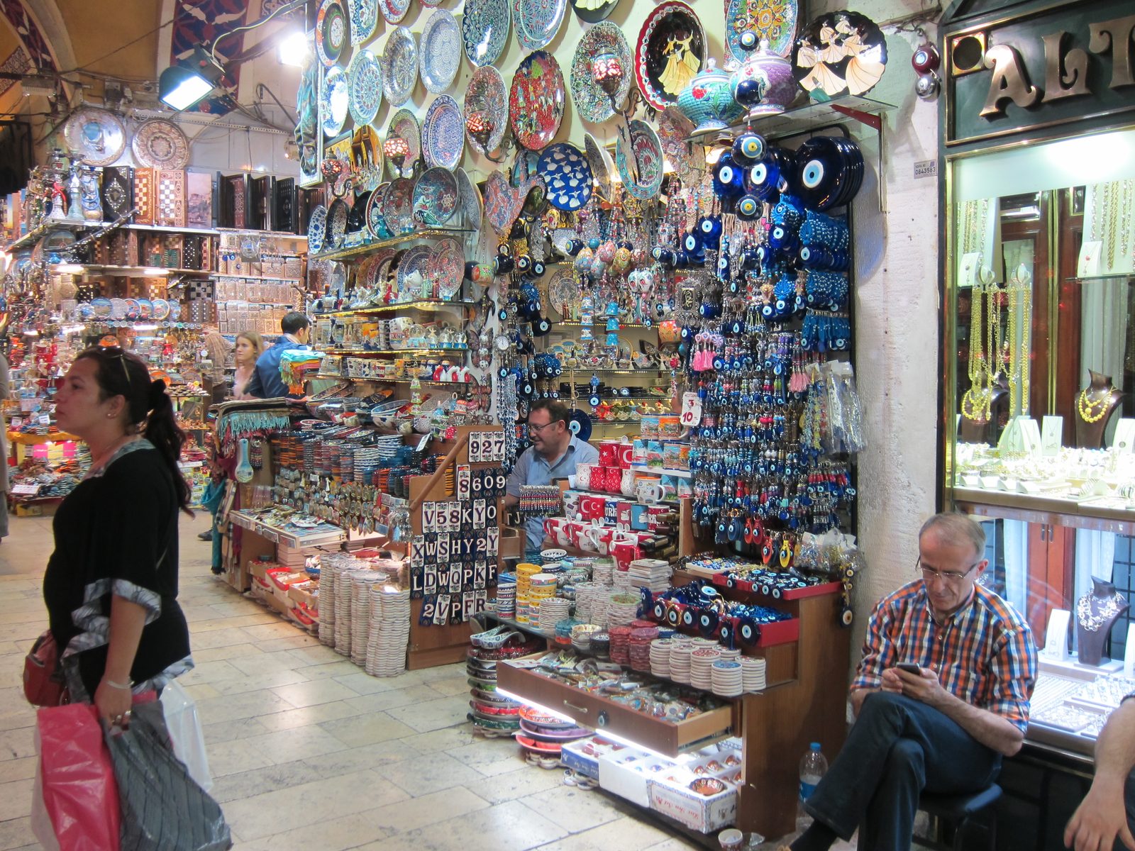 A store in the Grand Bazaar ... sort of like the Spice Market, only 10 times as large and...