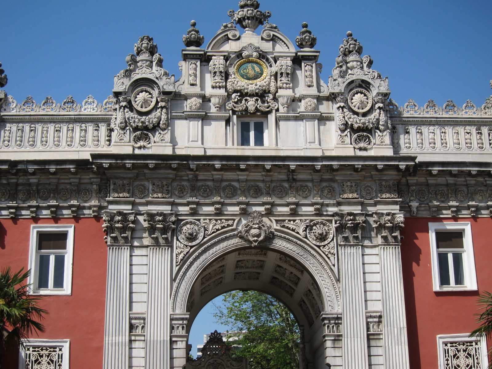 Leaving the palace