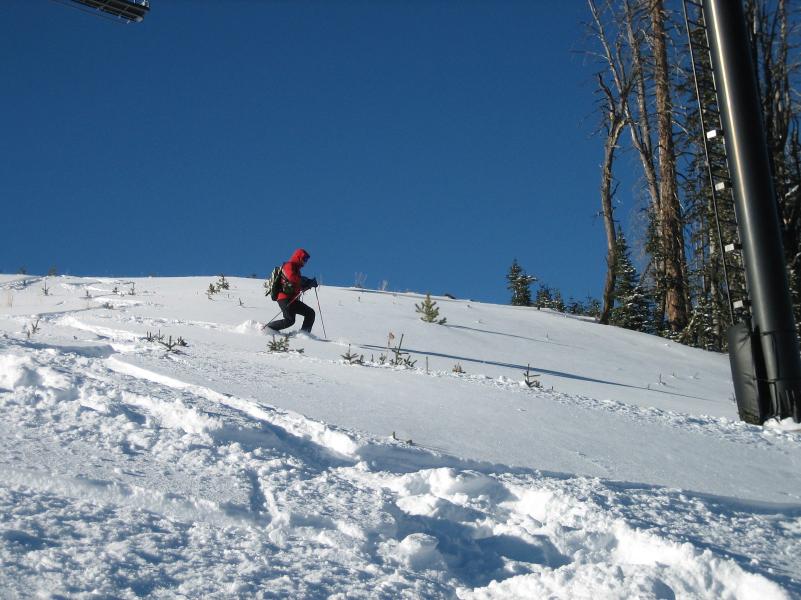 John under the Iron Horse lift.