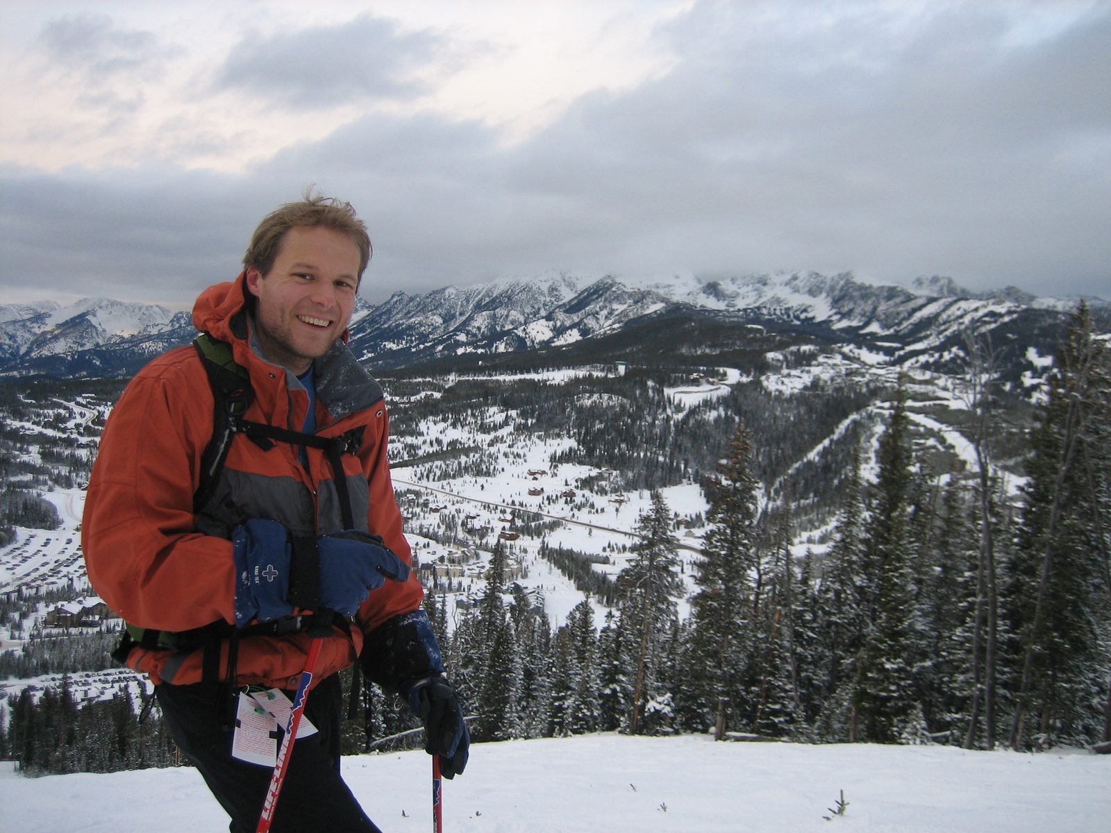 John on a balmy upper-20's (F) day at Big Sky.