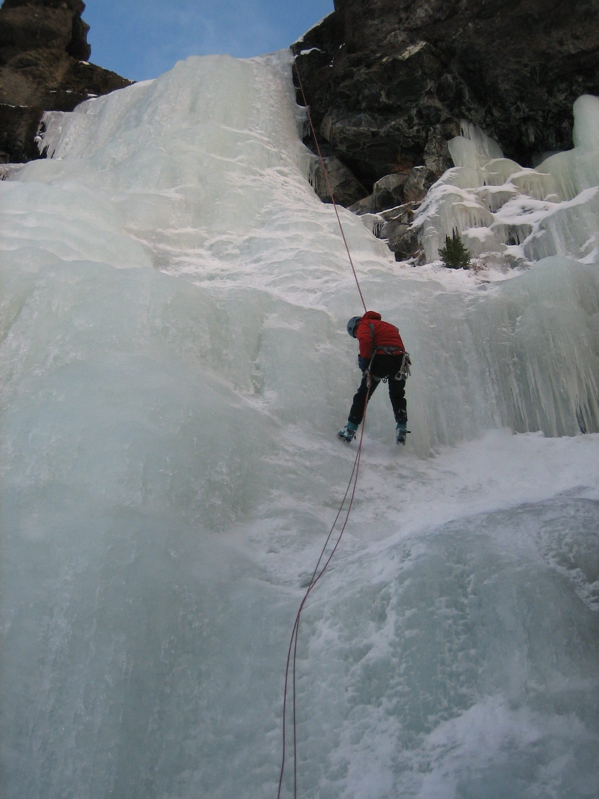 John on rappel on Mummy II.