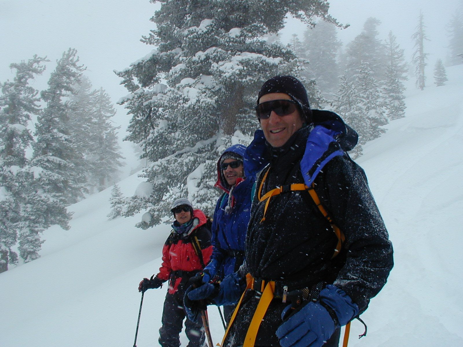 From left to right, Cathy, Alan, and Bob, after enjoying a well-deserved run.