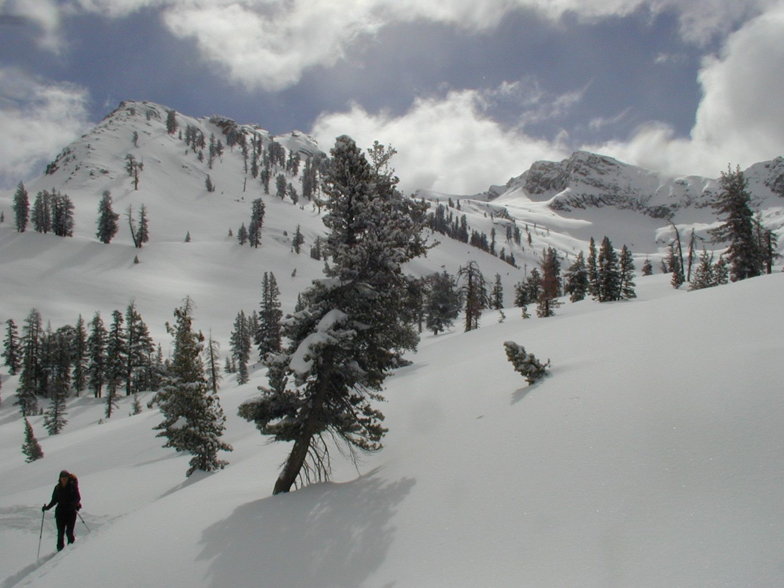 Cathy and Alta peak in the upper right.