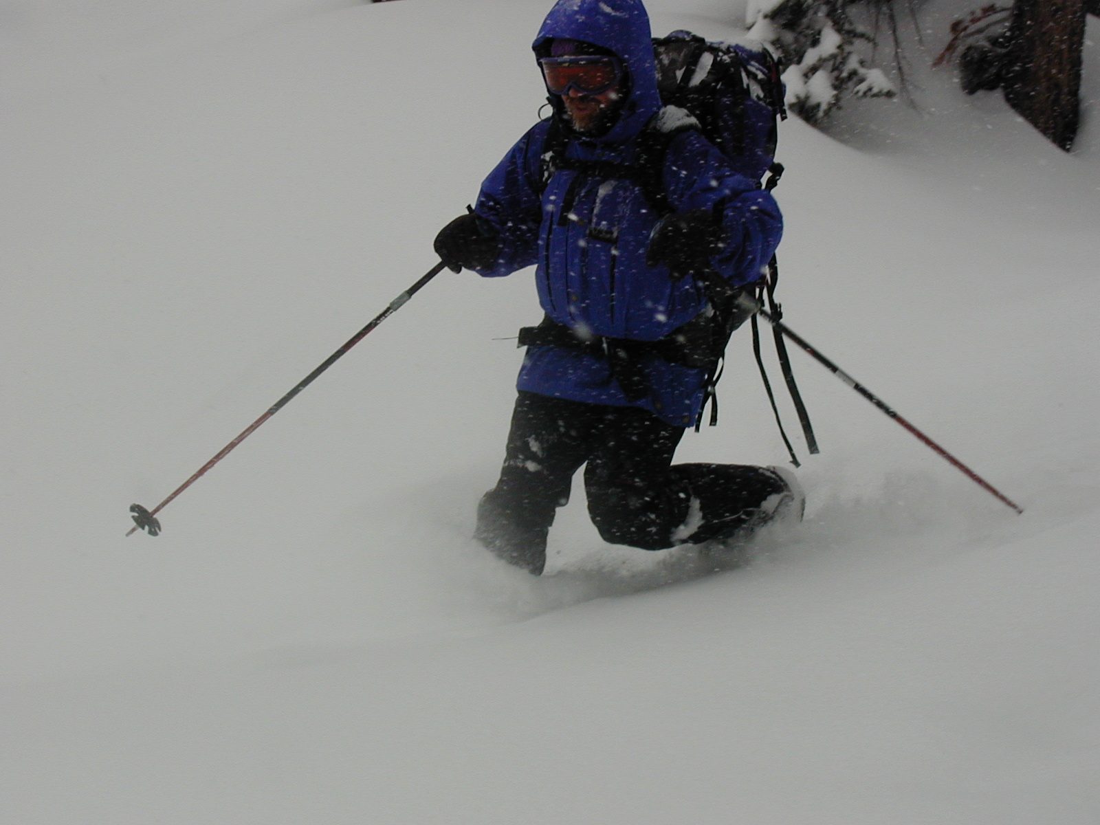 Mr. John Recker, teaching the snow who's boss.