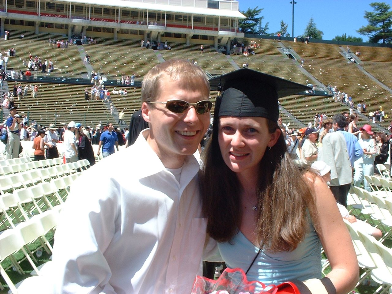 John and Rachel at graduation 2003.