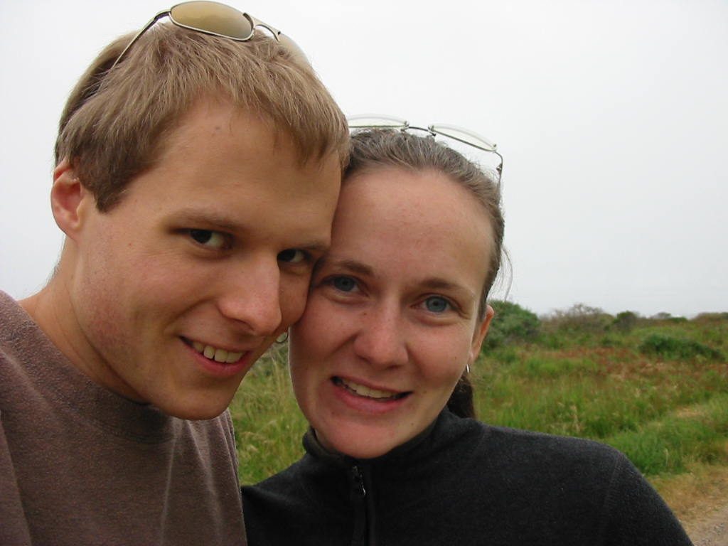 John and Rachel self-portrait at Point Reyes National Seashore.