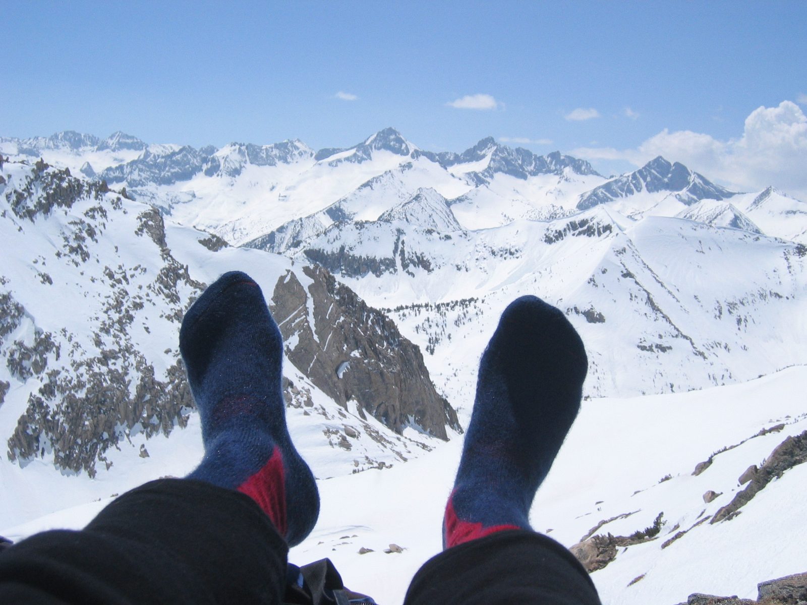 It feels good to put your feet up sometimes.