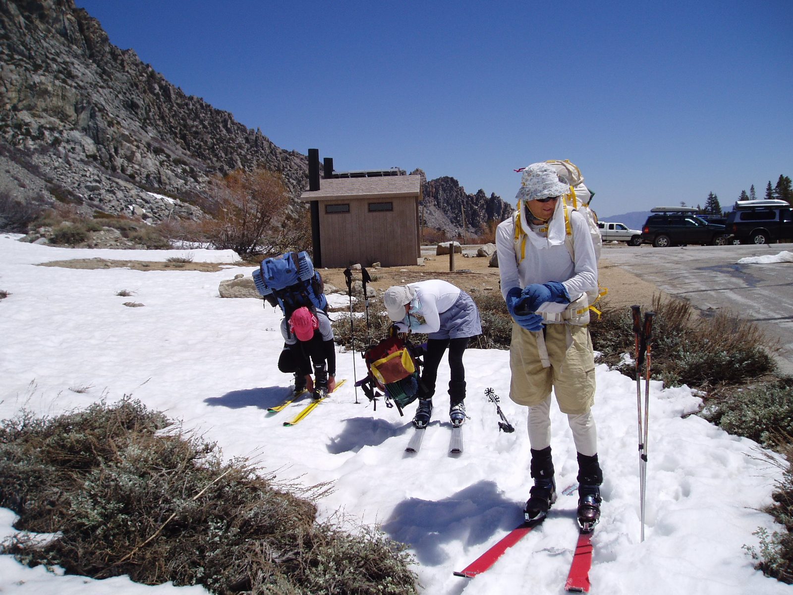 At the put-in at Onion Valley trailhead.