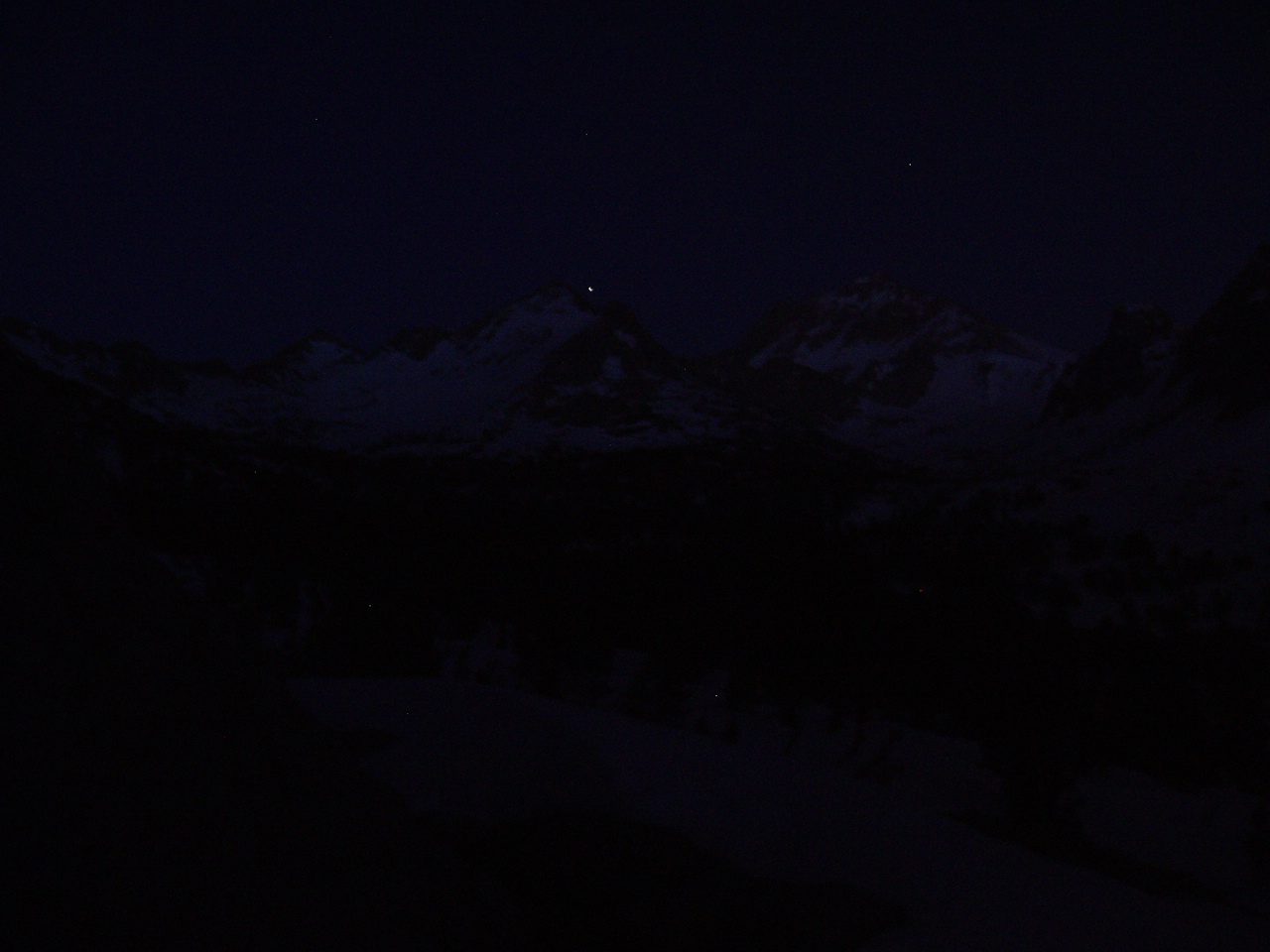 A dark, moonless Sierra night.