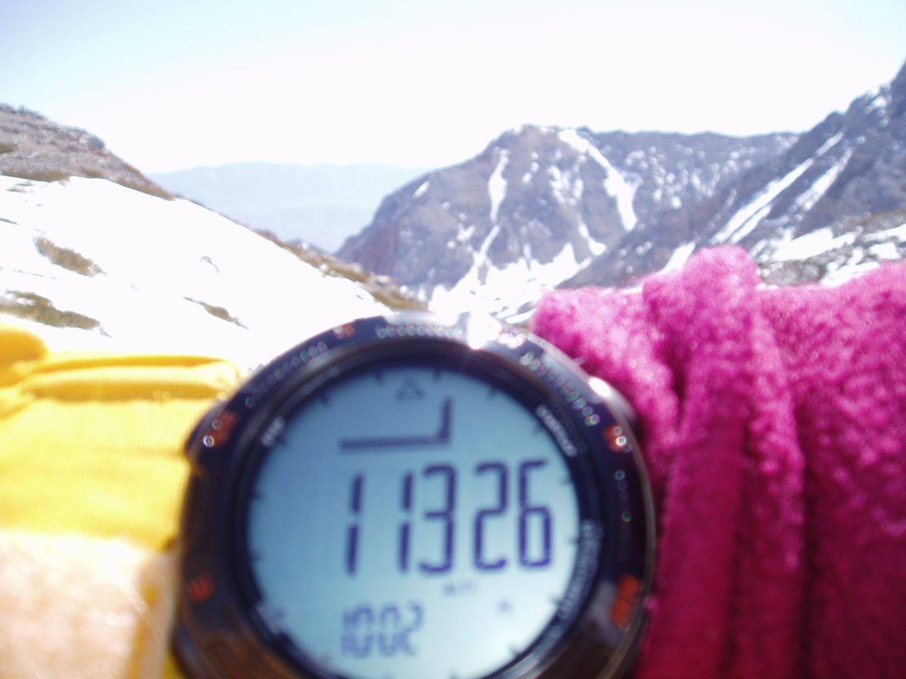 Topping out at Sawmill Pass.