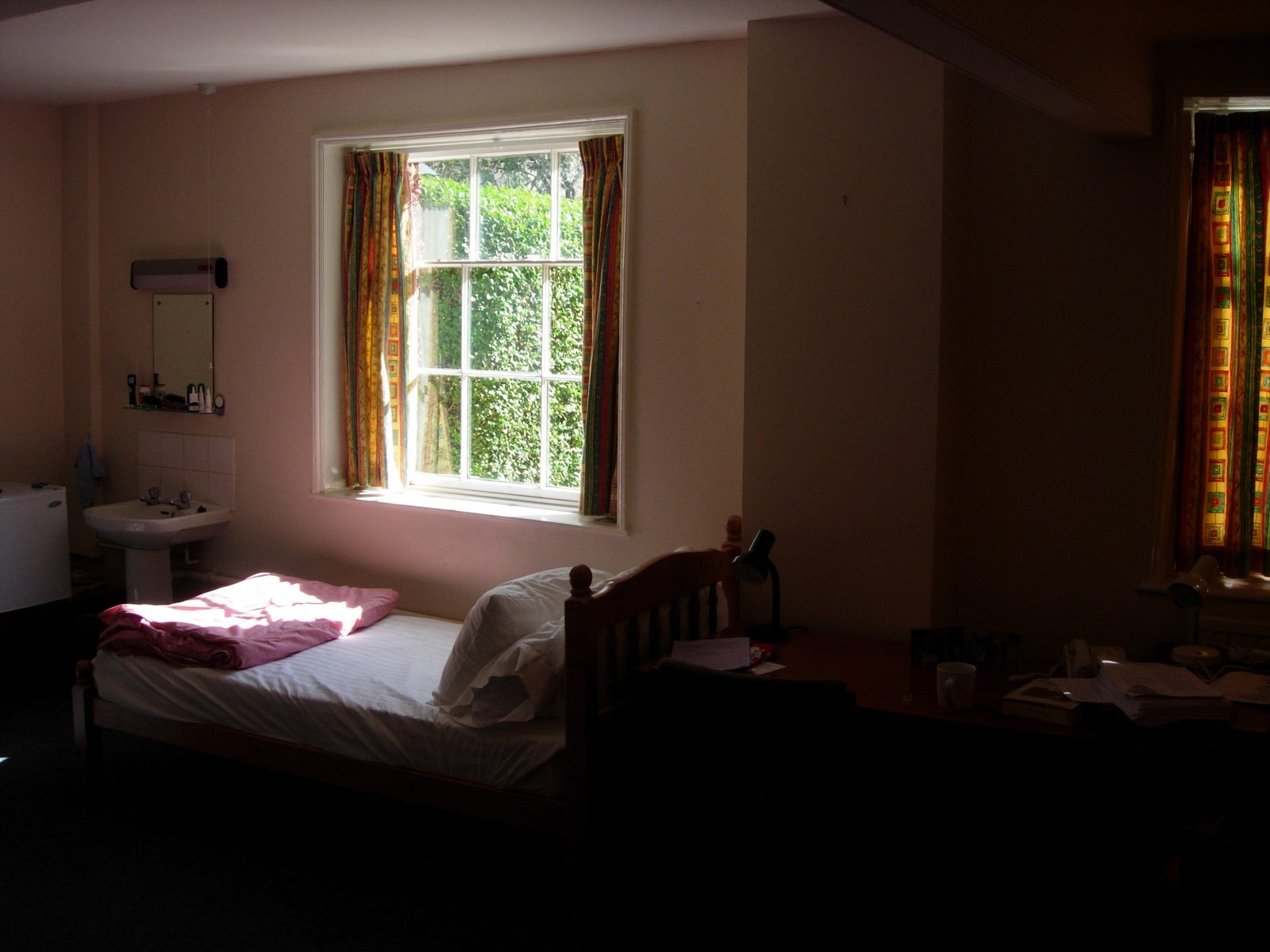 Another view of my room. There is lots of light in the morning, although you wouldn't know it...