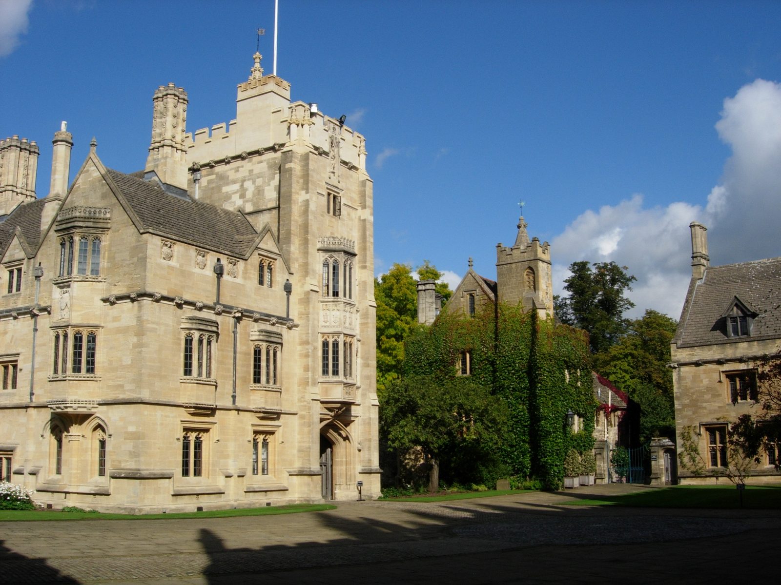 St. John's Quadrange, which is just beyond the Porter's Lodge in Magdalen. St. Swithun's Tower...