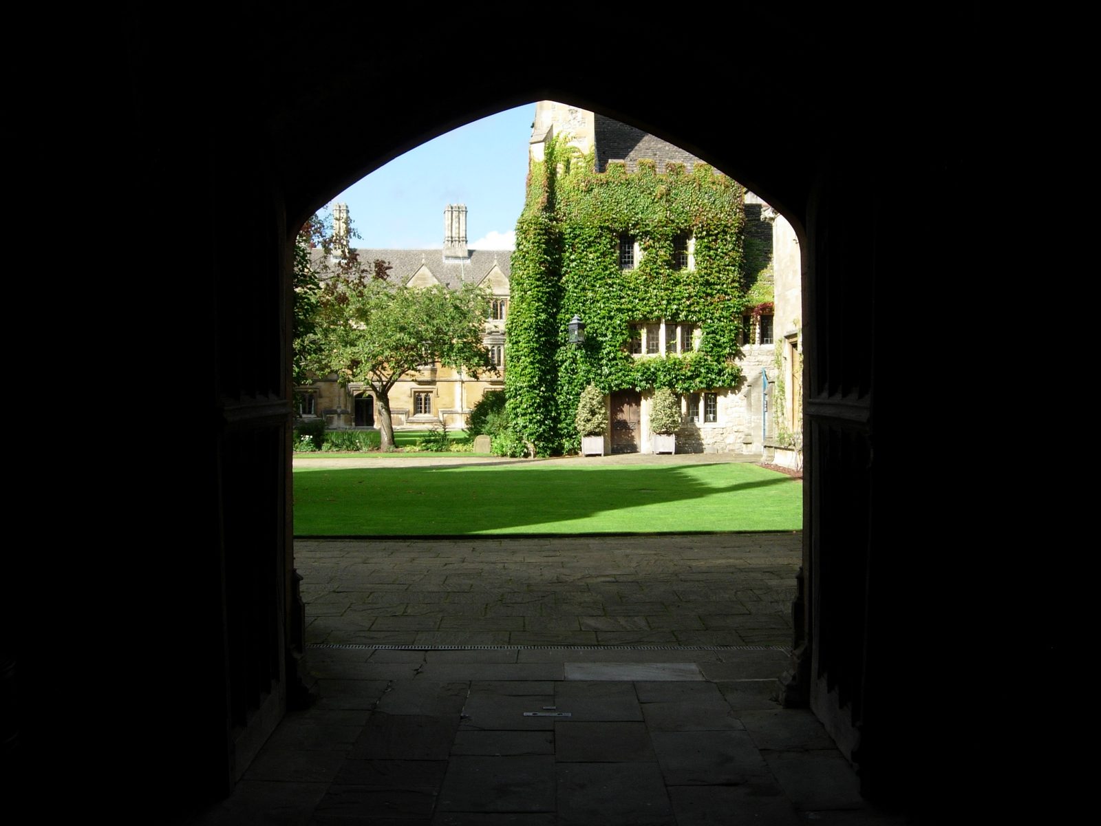 Archway leading back to St. John's Quad