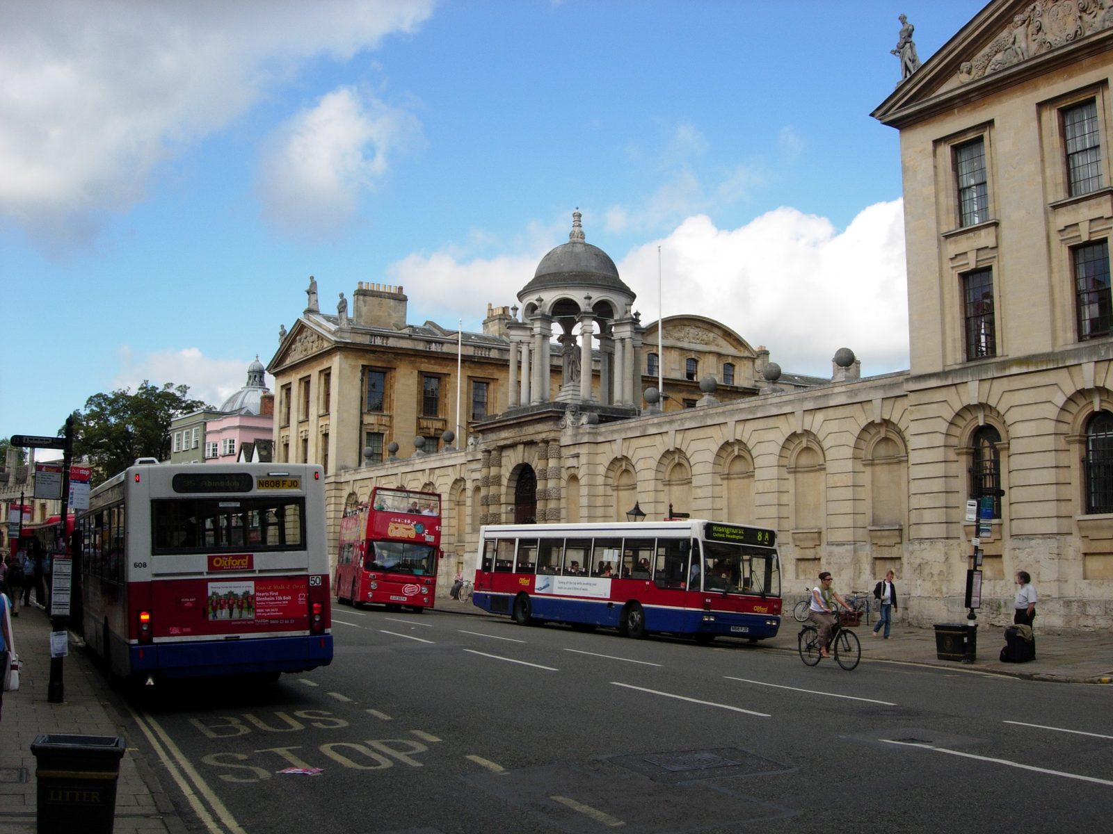 The Queen's College, with its famous baroque facade.