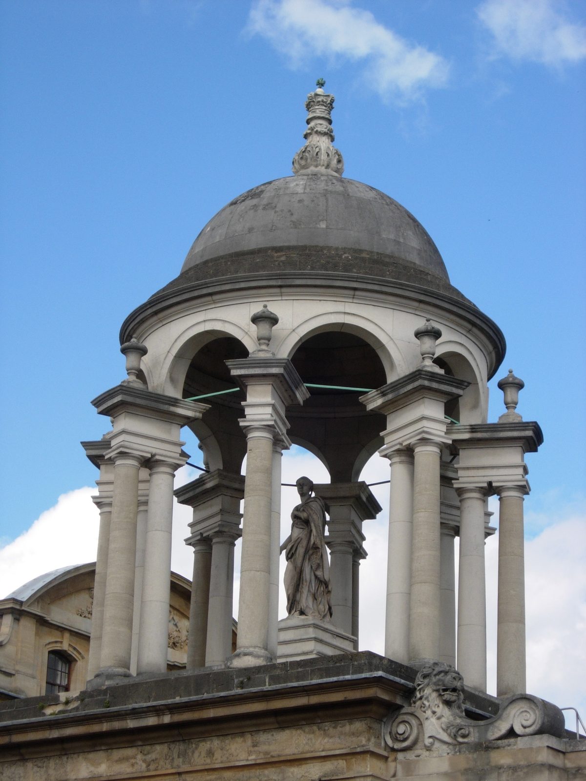 The Cupola crowning the facade of The Queen's College. The sky really was that brilliant. I...