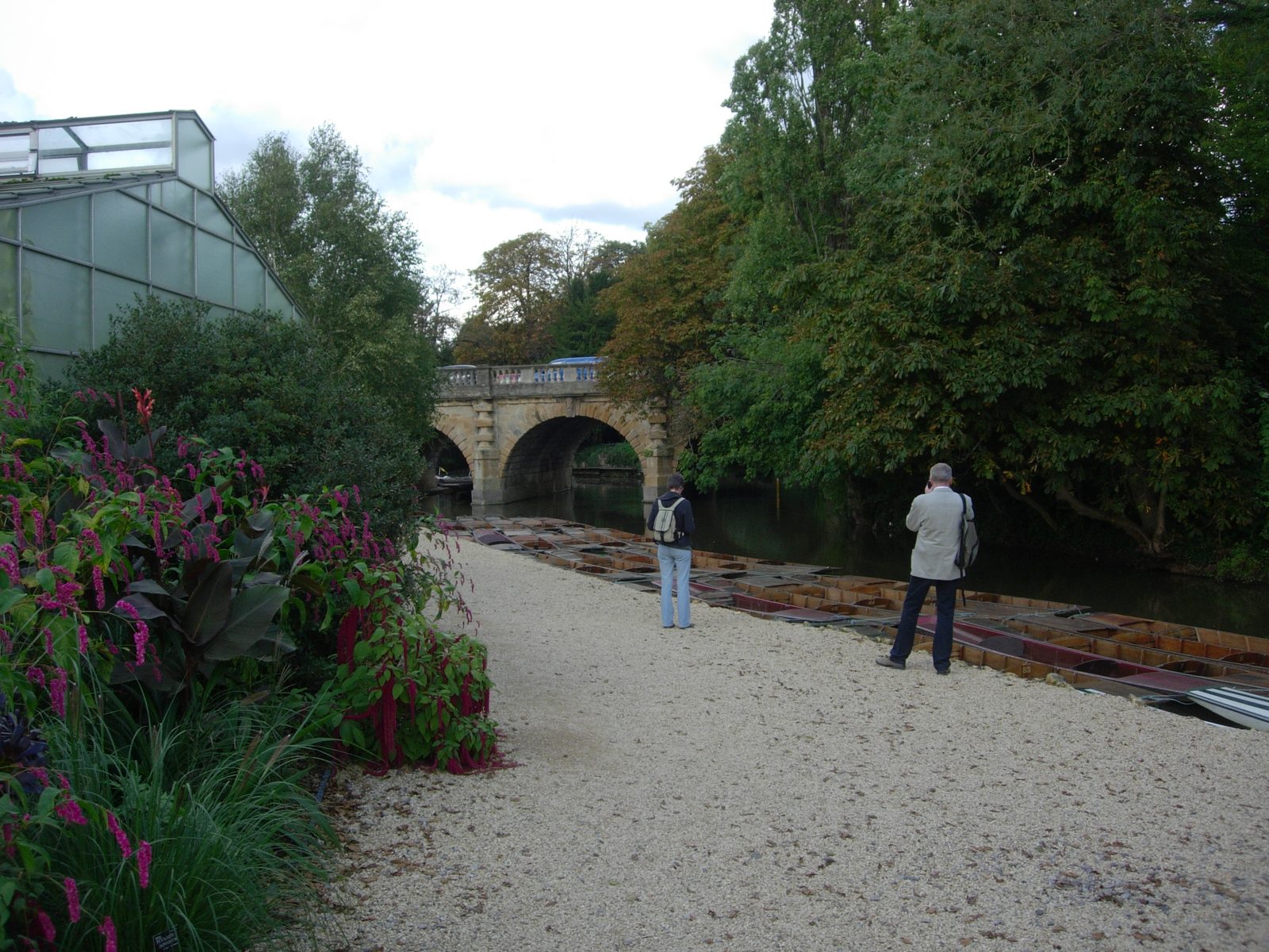 The greenhouse next to the River Cherwell
