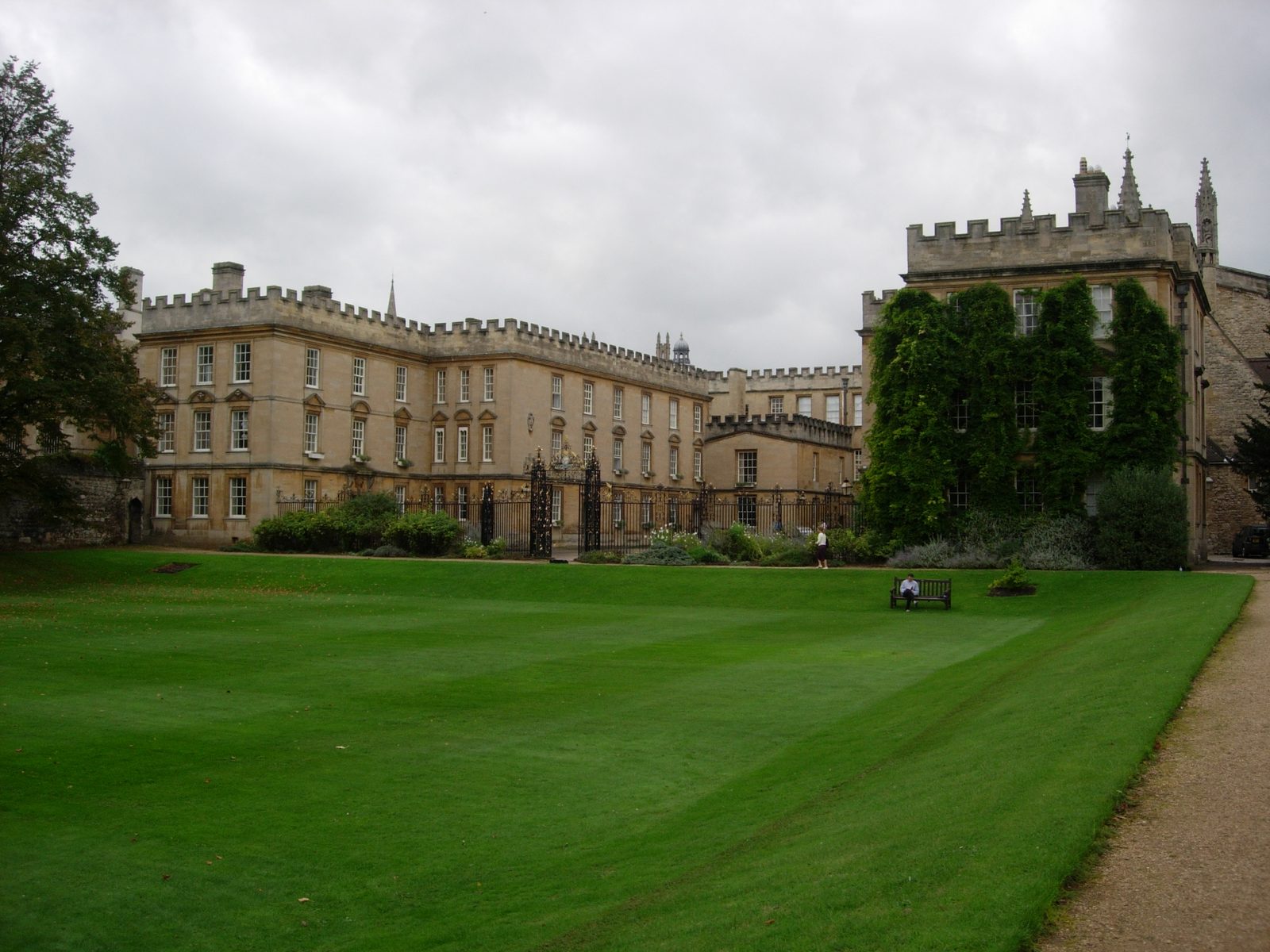 Across the lawn towards the Victorian Garden Quad