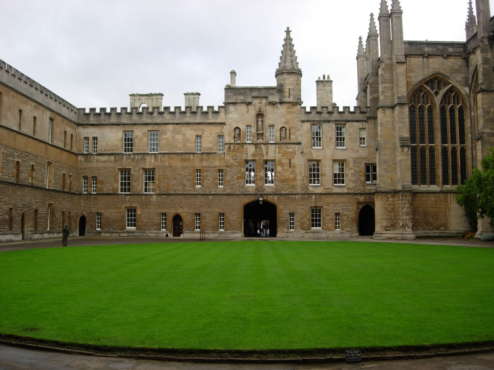 Another view of the Old Quad. The Chapel is on the right.