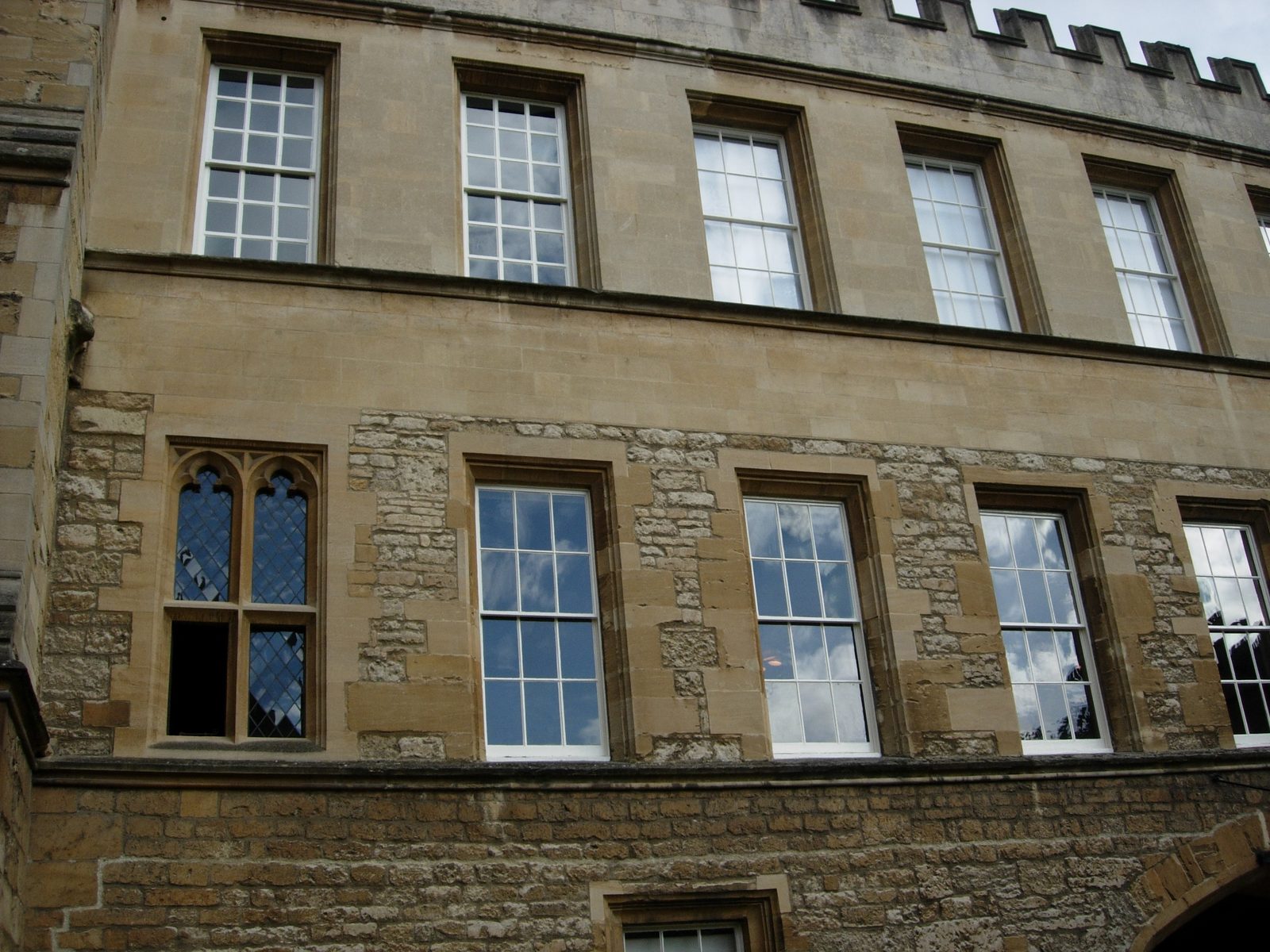 The windows often capture the sky