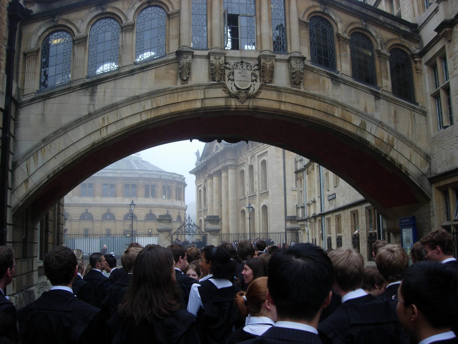 Closer still. The Sheldonian Theater is in the distance on the left.