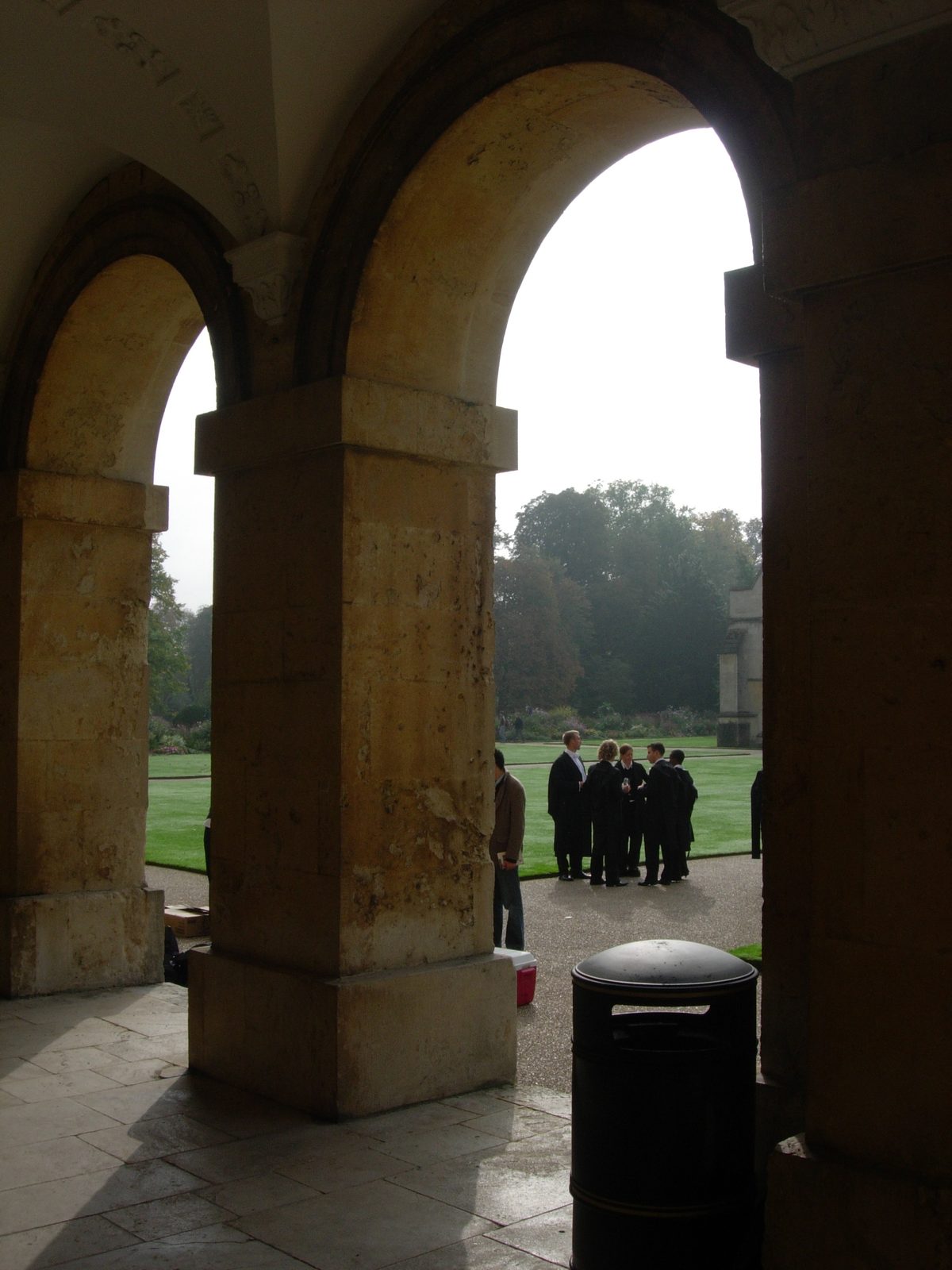 Through the New Building Arcade