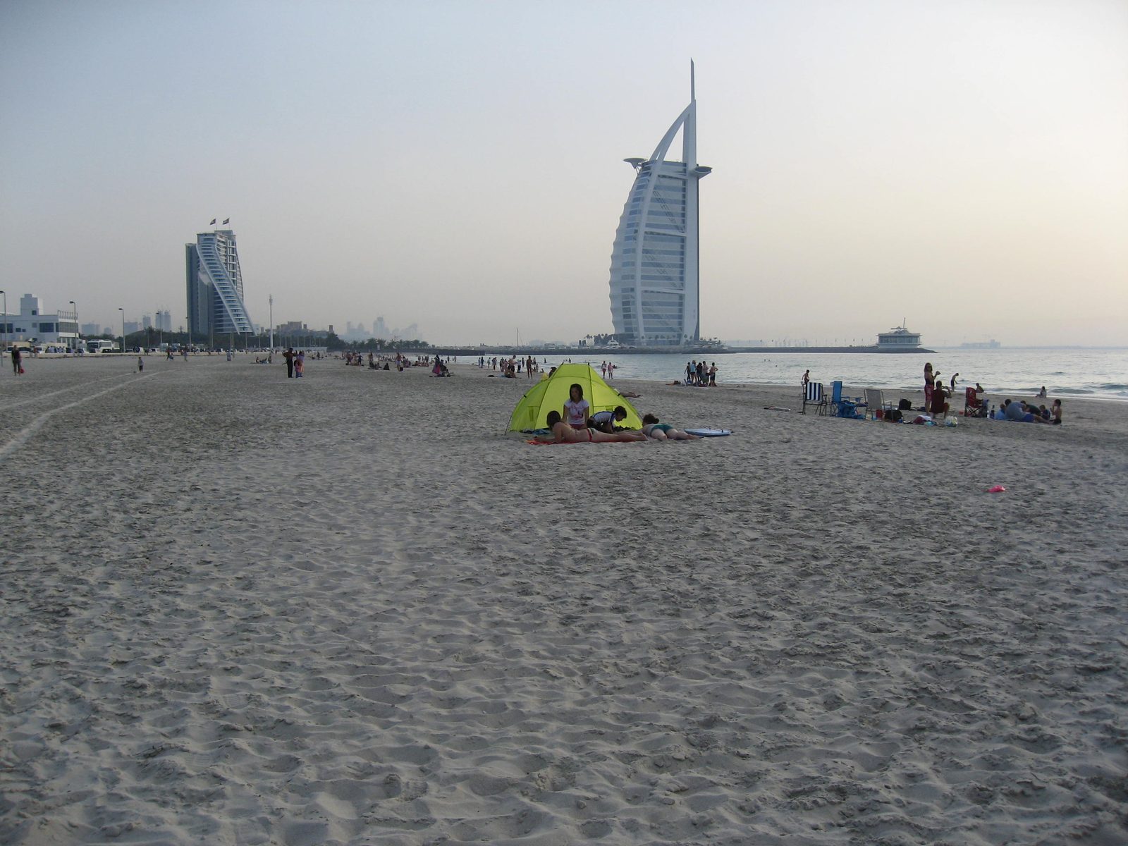 Burj al Arab from a distance.