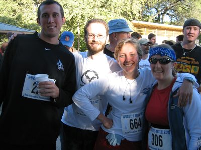 Dave, James, Samantha, and Catherine.  The bandanna is...