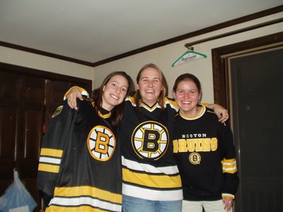 Annnnd, at Goldie's house before or after the game (I'm...