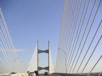 And towards the next tower.