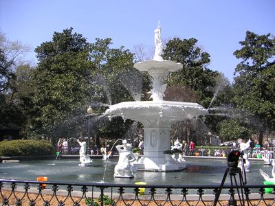 The Forsythe Fountain in Savannah, GA.  We were there...