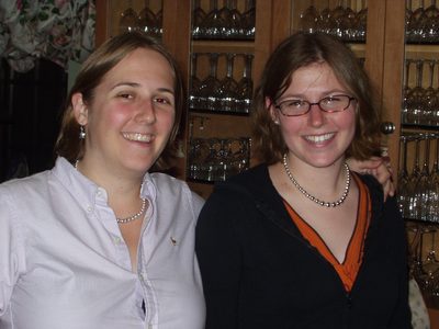 Catherine and Emily Sauter at the Sekse house a few days...