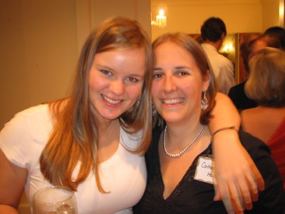 Sharon Anderson and Catherine at the 150th.