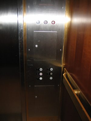 Inside, there were no buttons, so if you just jumped in...